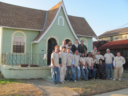 Kluber Lubrication volunteers rebuilding with Operation Helping Hands