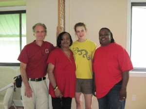 Operation Helping Hands client Fern Lawson moves into her new home.
