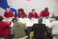 Catholic Charities helping those in need in New Orleans on Friday, February 10, 2017 following a devastating tornado earlier in the week. PHOTO BY CHRIS GRANGER