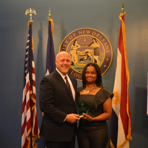 Danielle Metz & Mayor Landrieu