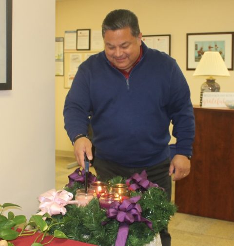 Martin Lights the Shepherds Candle