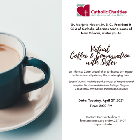 Coffee and Conversation with Sister Marjorie 4.27.21